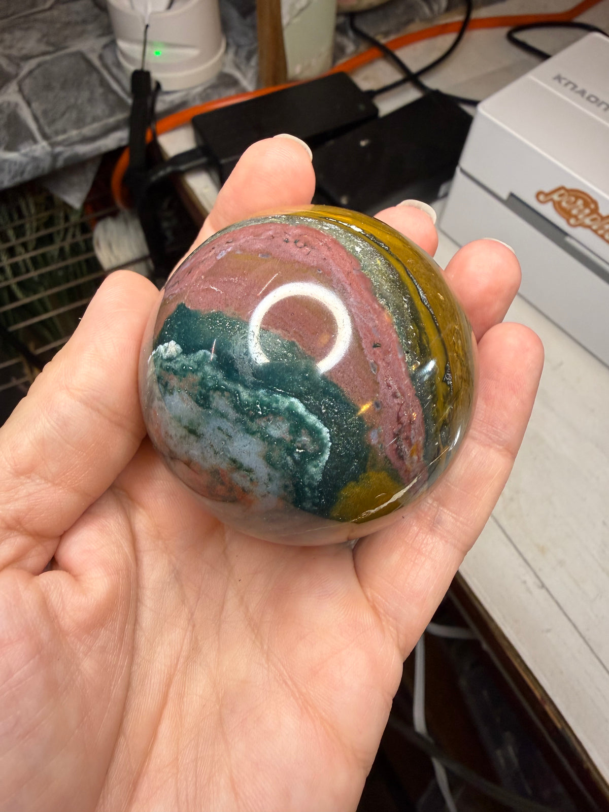 Ocean Jasper Crystal Sphere