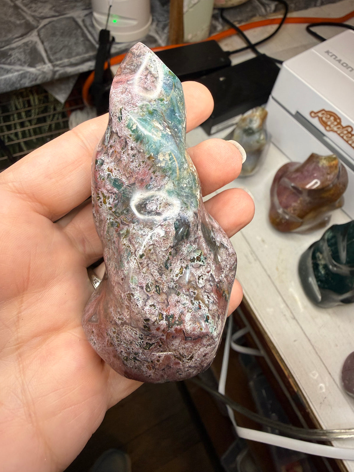 Ocean Jasper Flame Crystal