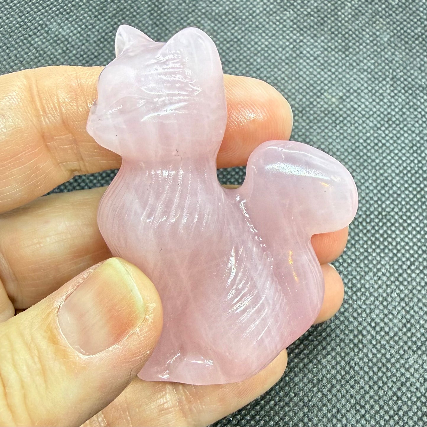 Cat Crystal Carving