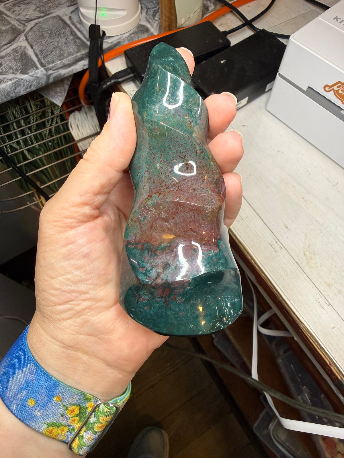 Ocean Jasper Flame Crystal
