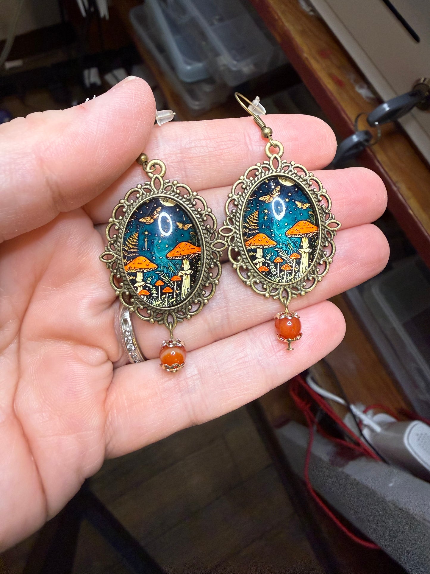 Mushroom Earrings