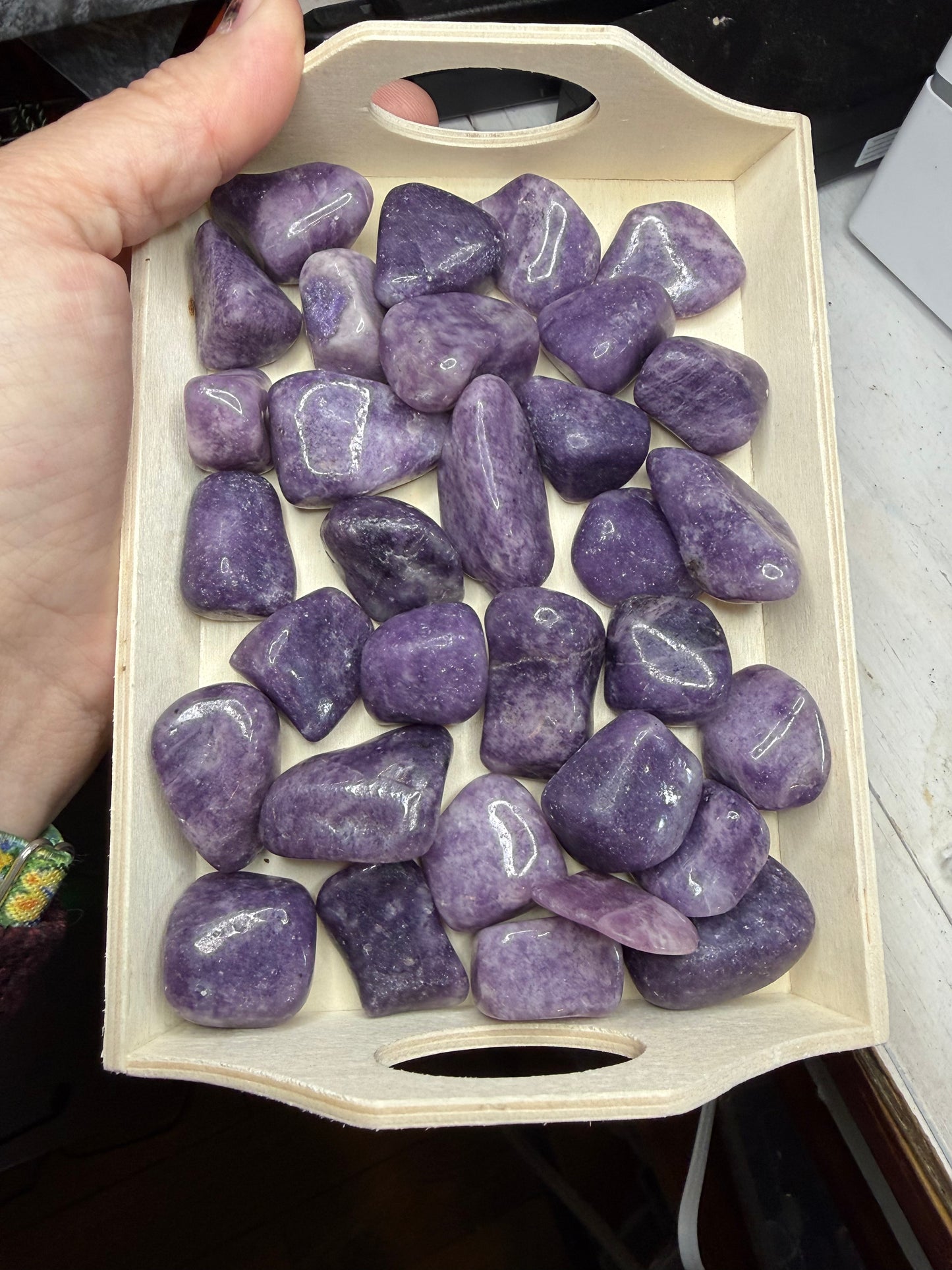 Lepidolite Tumbles Purple Crystal