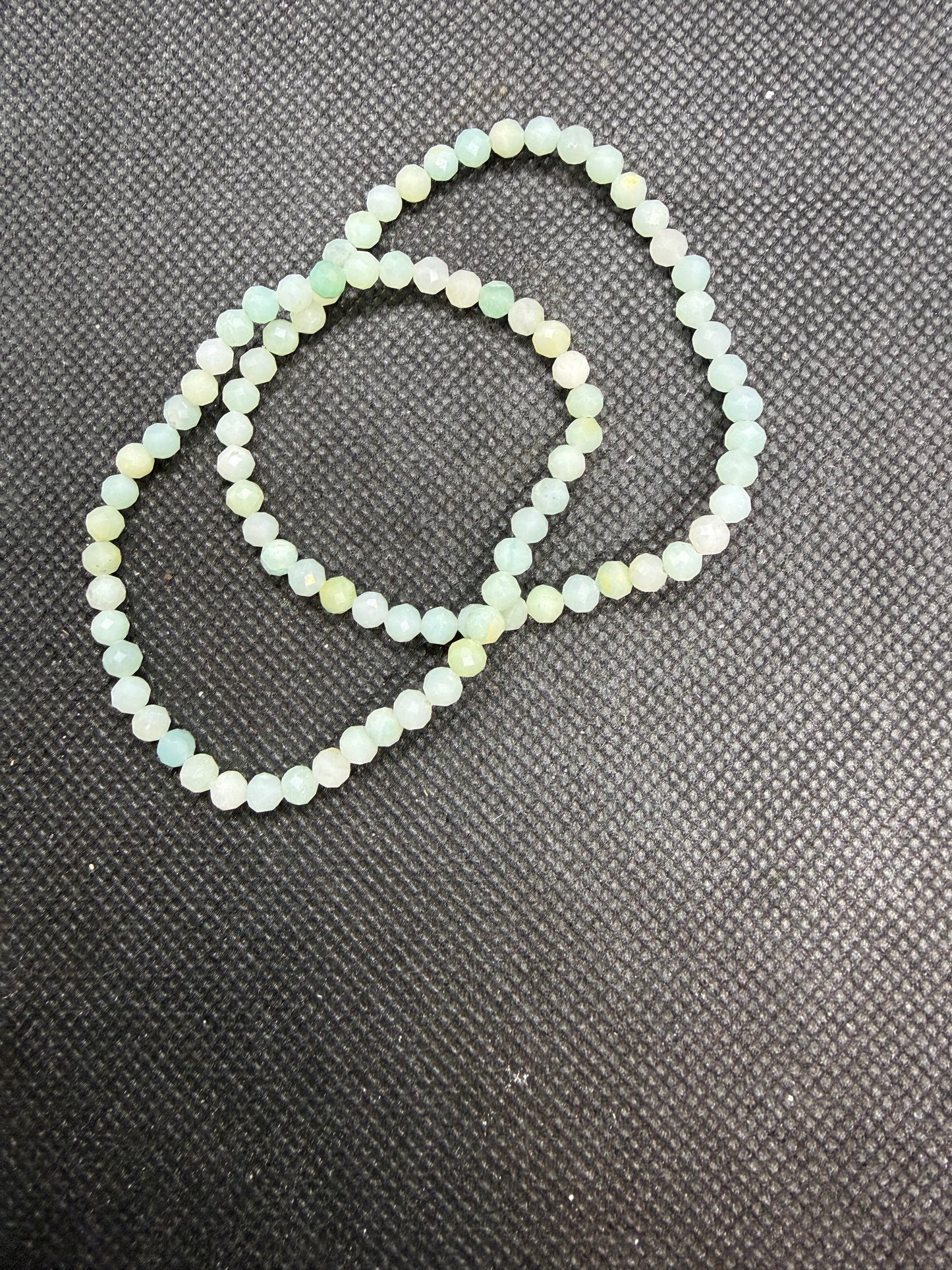 Aquamarine Blue Elastic Crystal Bracelet