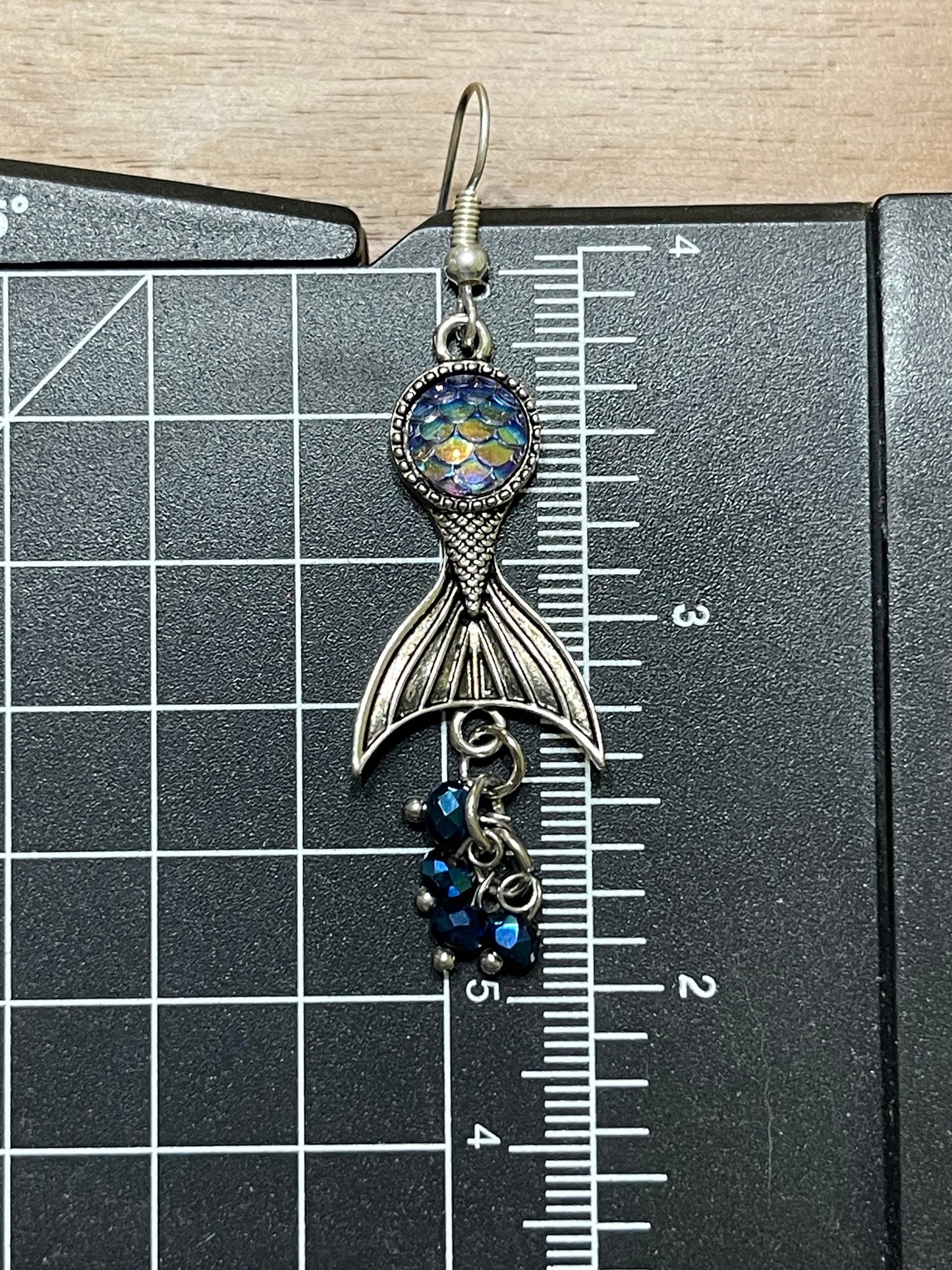 Handmade Mermaid Tail Earrings