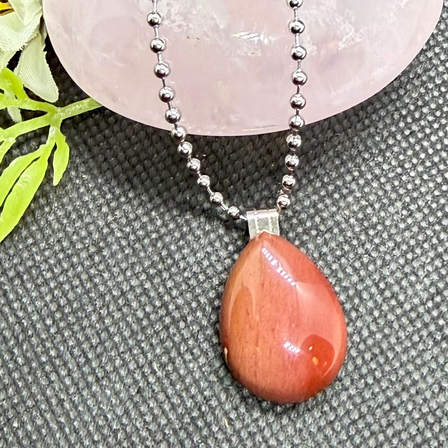 Mookite Necklace on 20in Stainless Chain