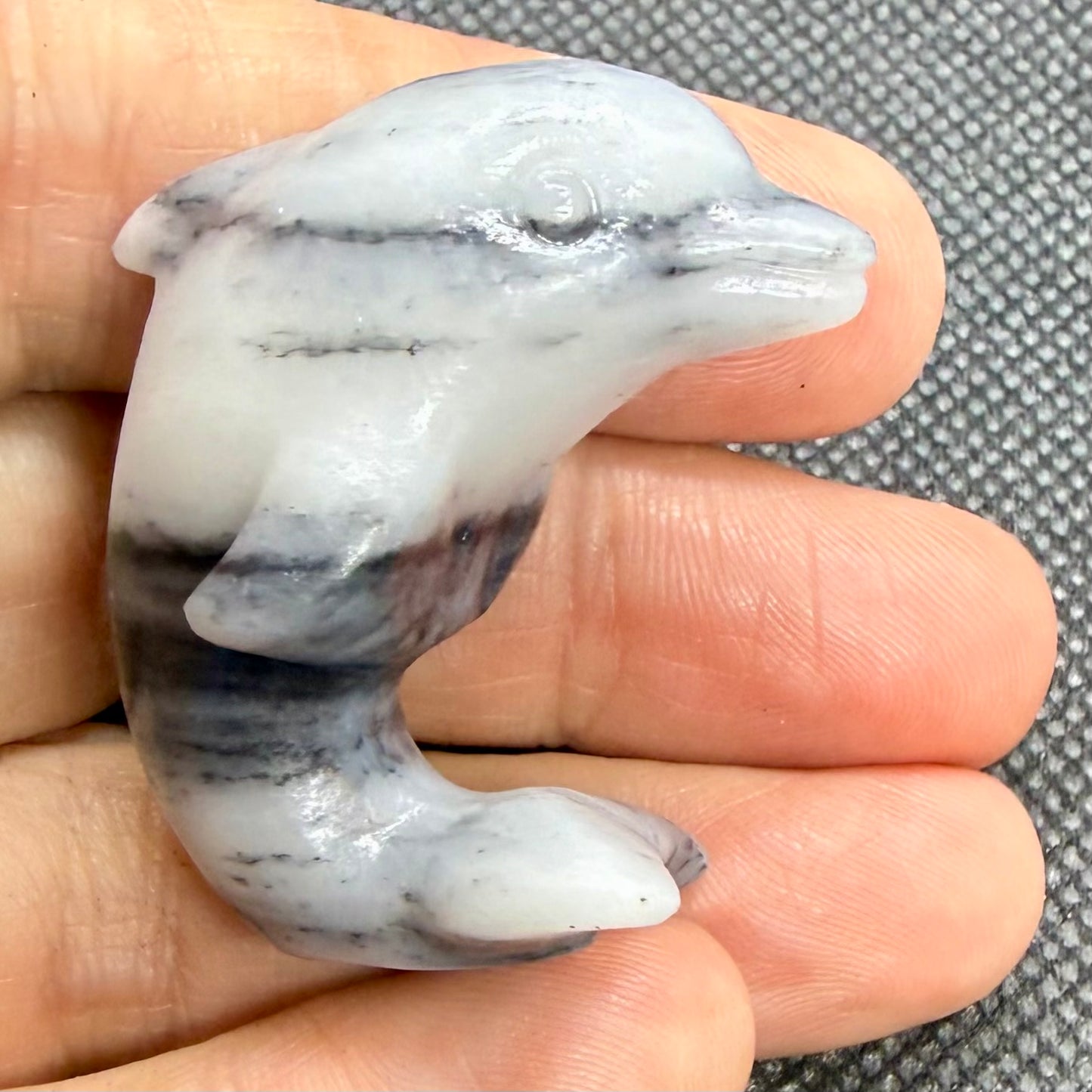 Dolphin Crystal Carving