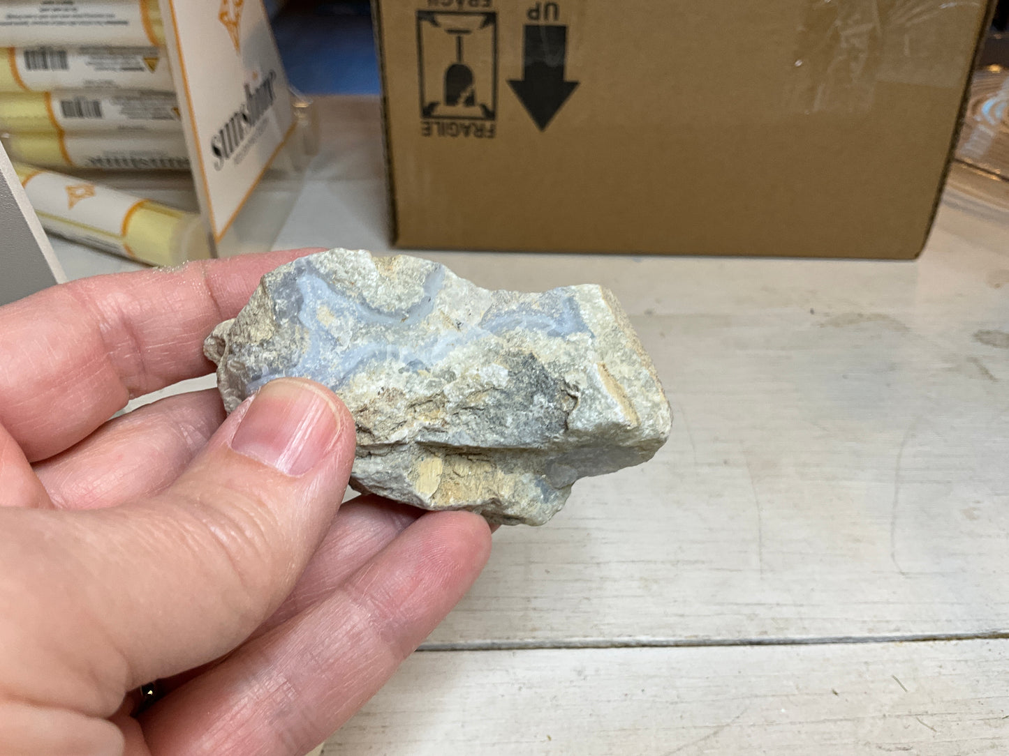 Raw Blue Lace Agate