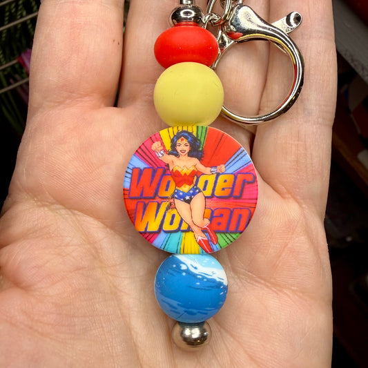 Superhero Woman Keychain