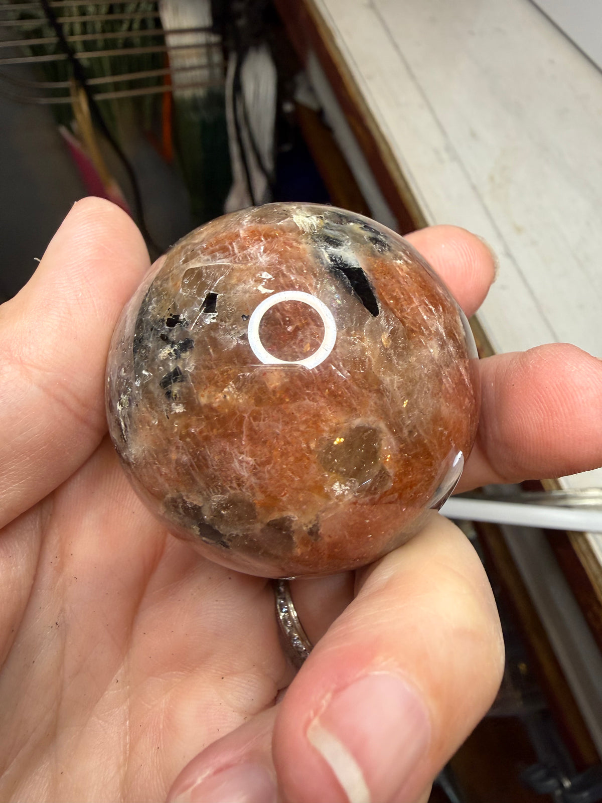 Arusha Sunstone Crystal Sphere