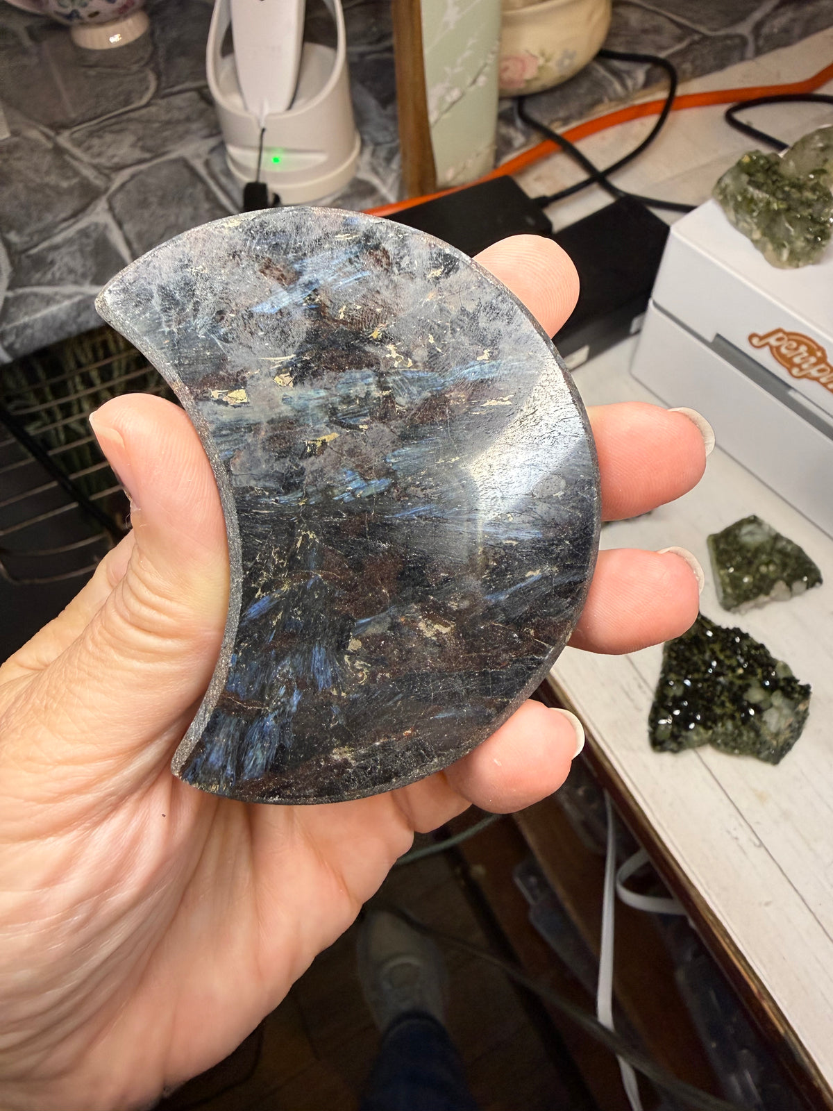 Arfvedsonite Crescent Moon Crystal