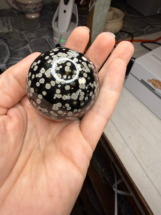 Stardust Obsidian Crystal Sphere