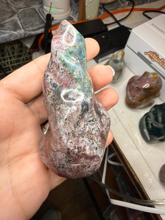 Ocean Jasper Flame Crystal
