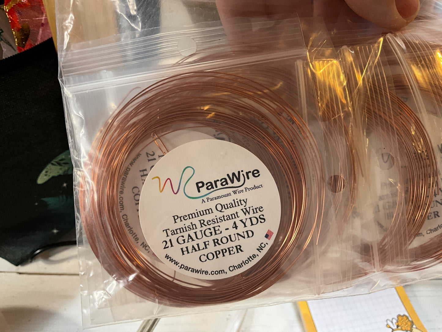 Copper 21 Half Round Parawire