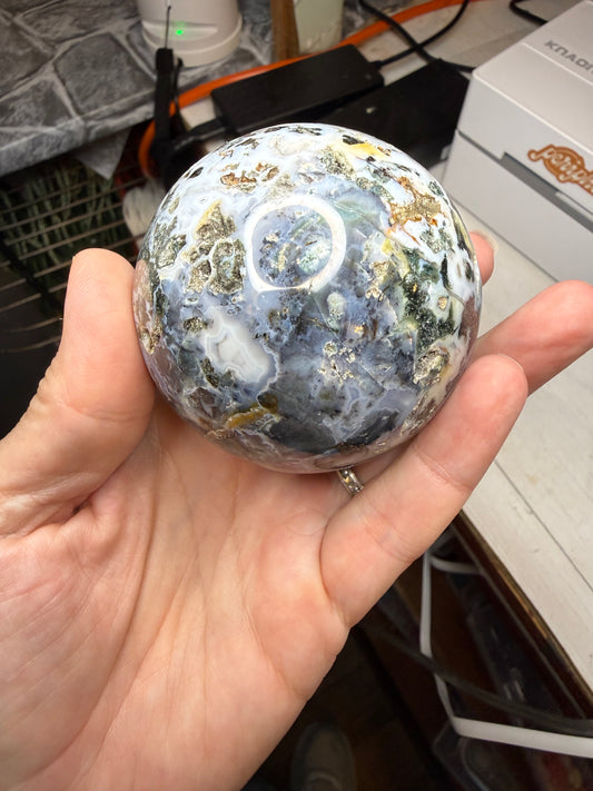 Tree Agate Sphere Crystal