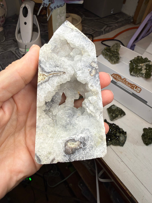 Druzy Agate Tower Point Crystal