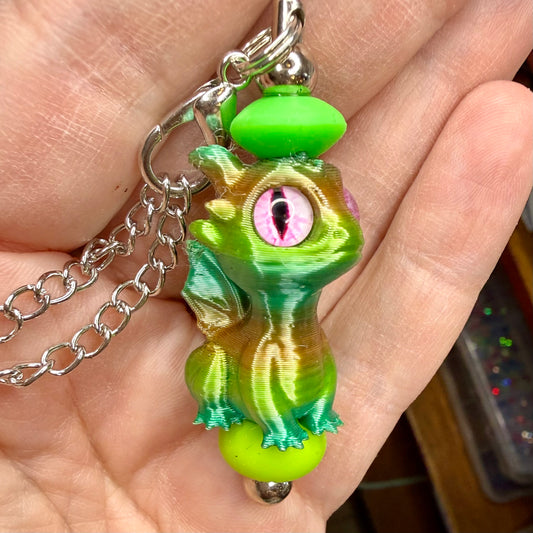 Baby Dragon Green Bag Charm