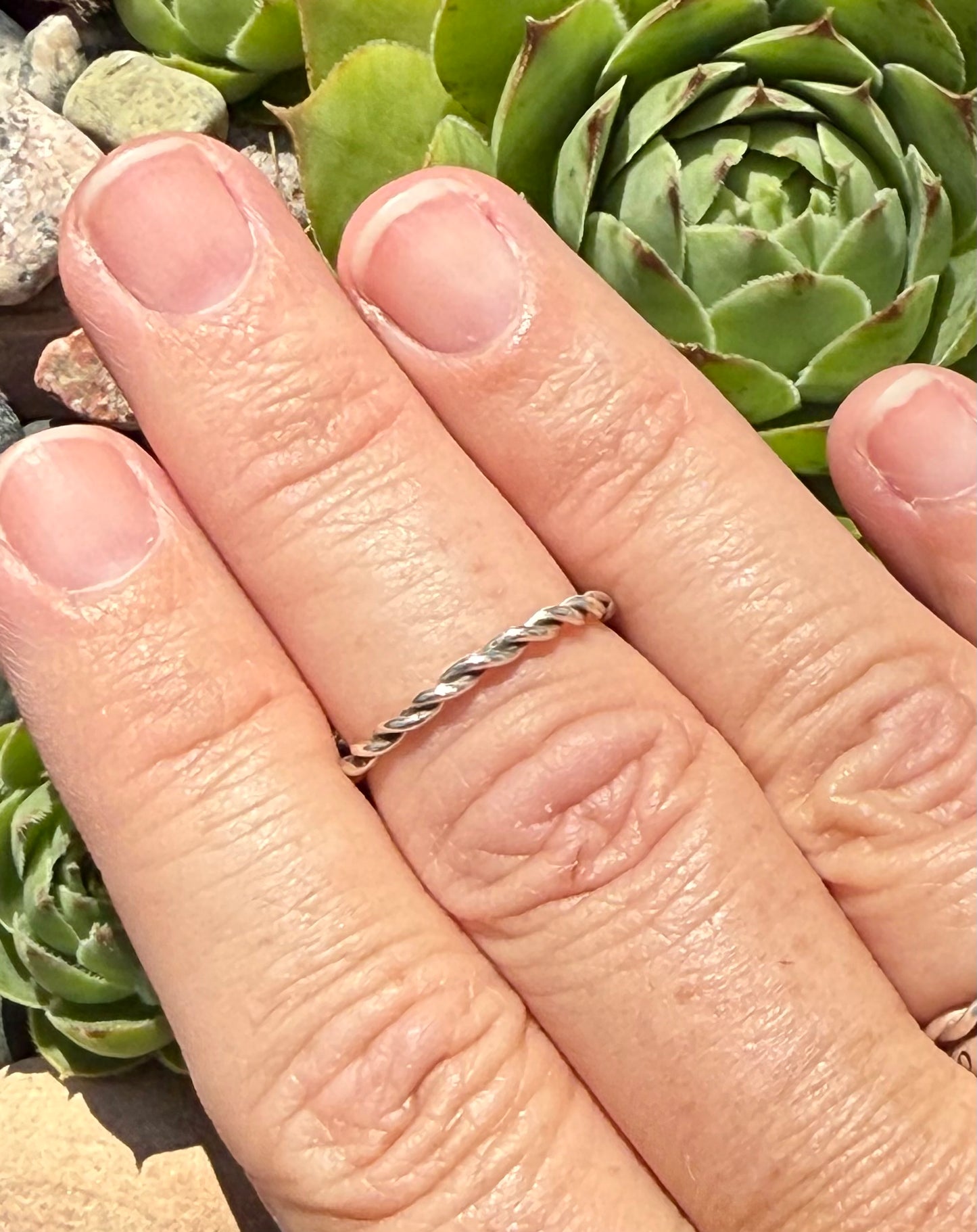 Sterling Silver Twist Ring