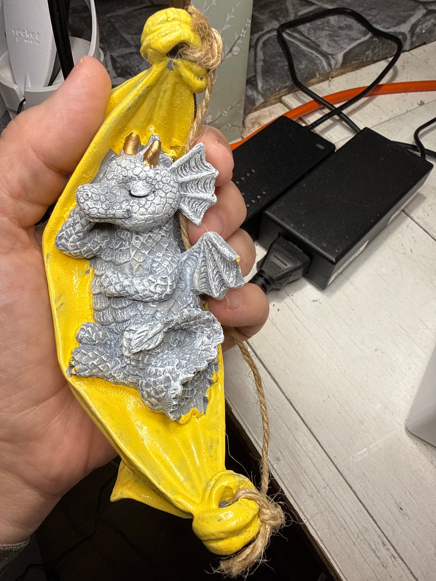 Hanging Yellow Dragon in Hammock