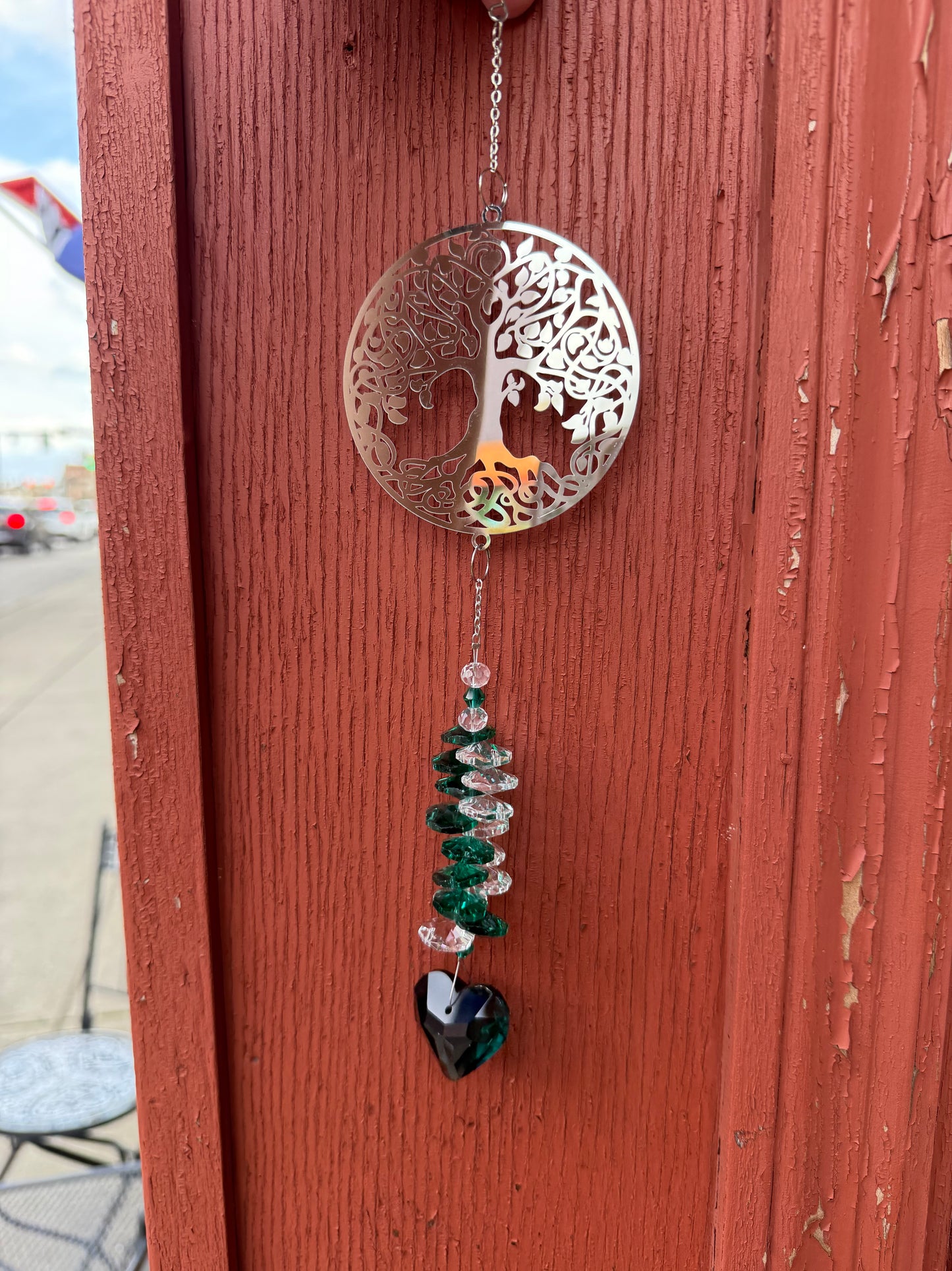 Green Tree of Life Sun Catcher