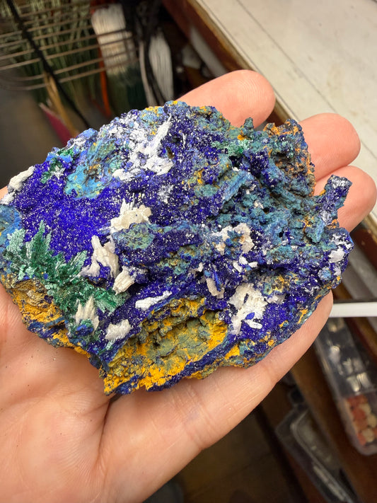 Azurite Cerussite Malachite Crystal