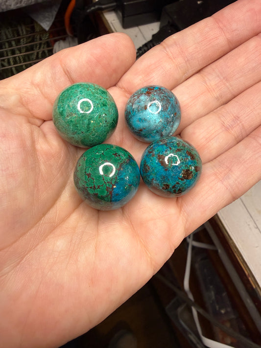 Mini Chrysocolla Sphere Crystal