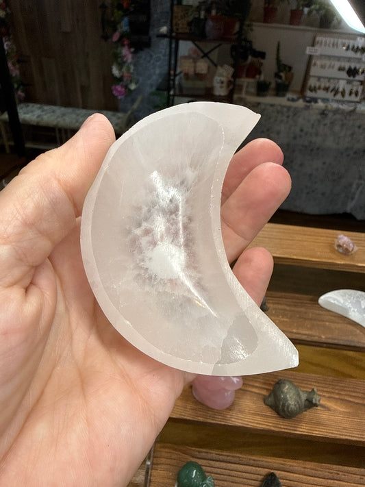 Small Moon Selenite Bowl