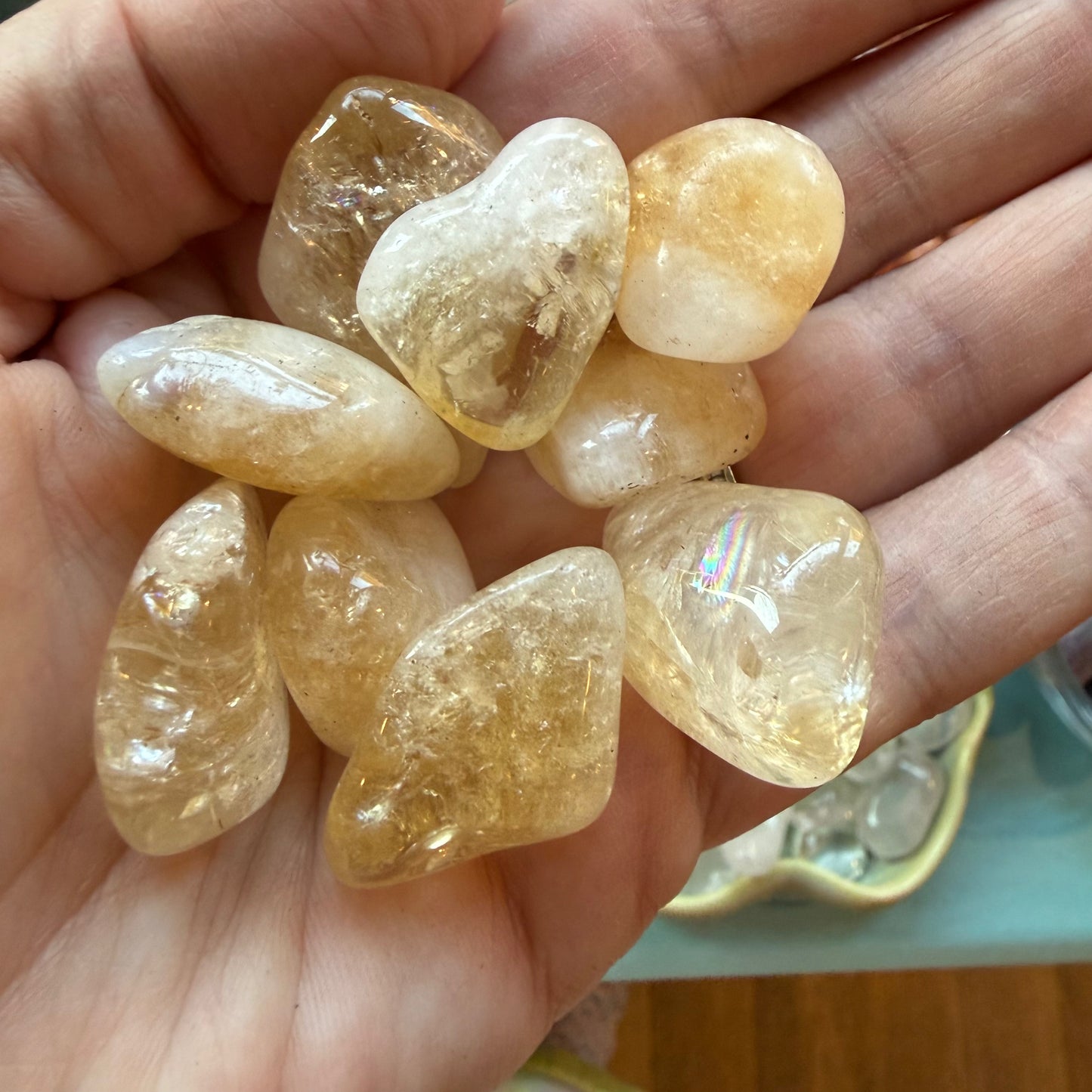 Citrine Crystal Tumble Yellow
