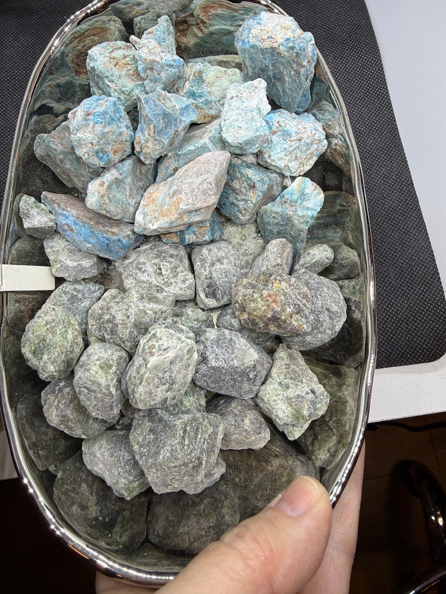 Green or Blue Apatite Raw Crystal