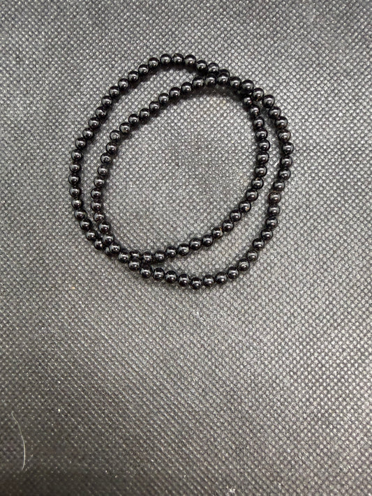 Black Onyx Crystal Elastic Bracelet