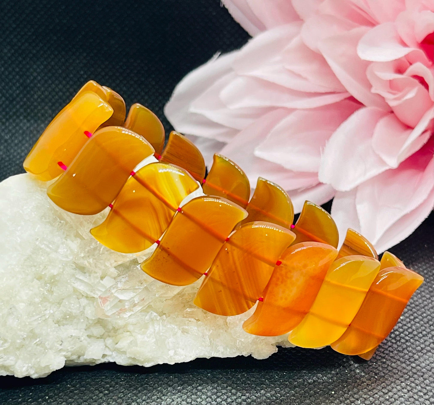 Carnelian Elastic Bracelet