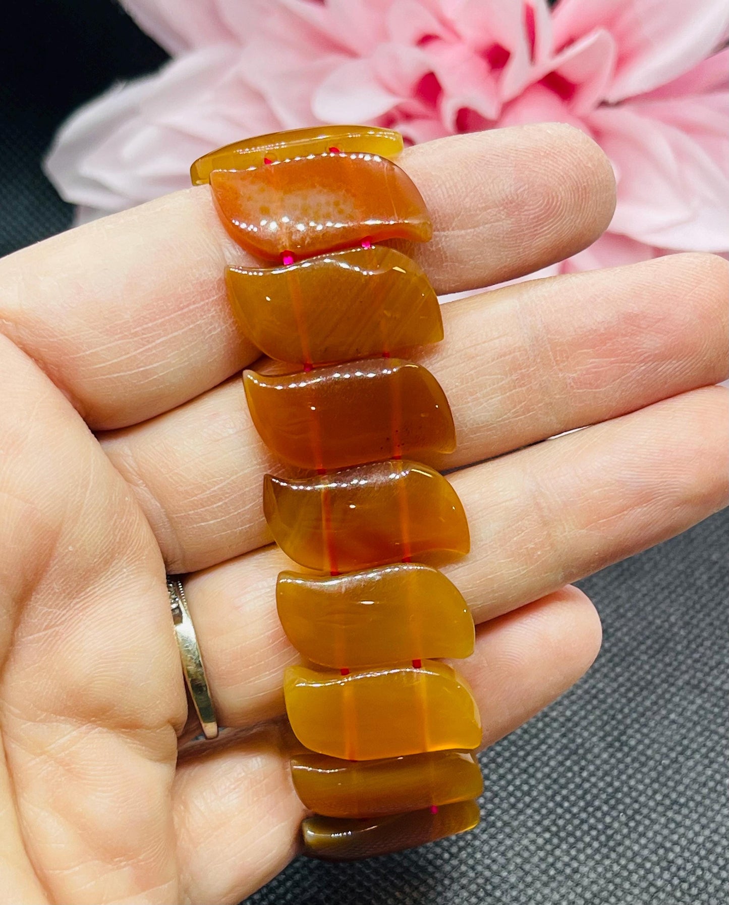 Carnelian Elastic Bracelet