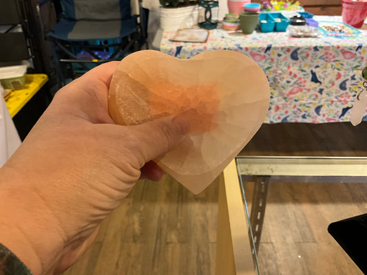 Selenite Heart Bowl