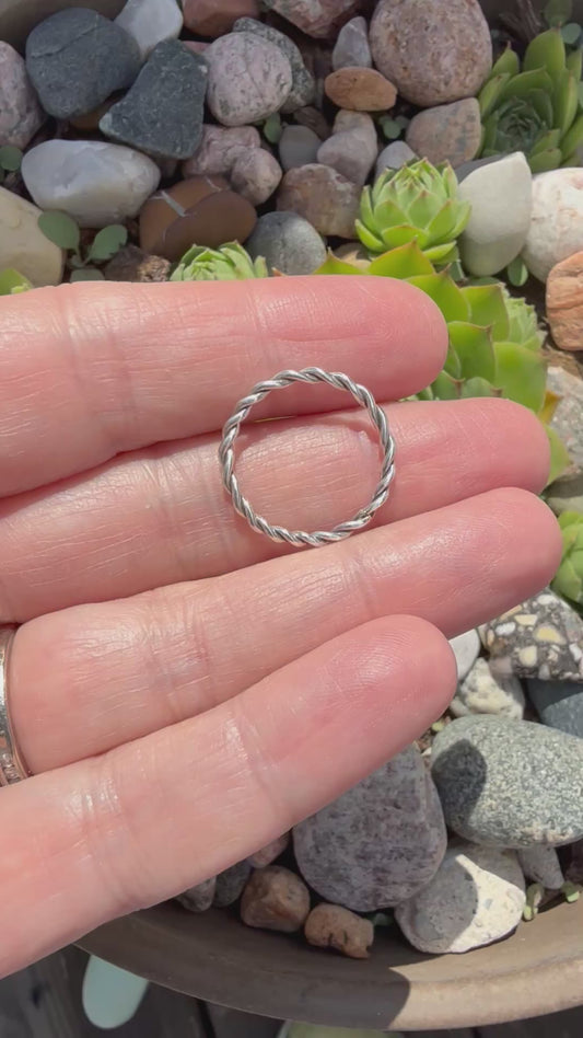 Sterling Silver Twist Ring
